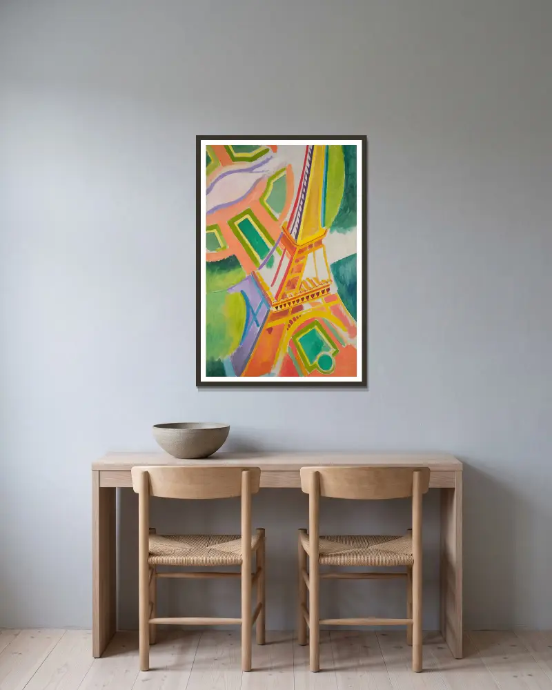 Eiffelturm, 1924 – Nr. 2 von Robert Delaunay gerahmt an einer Wand