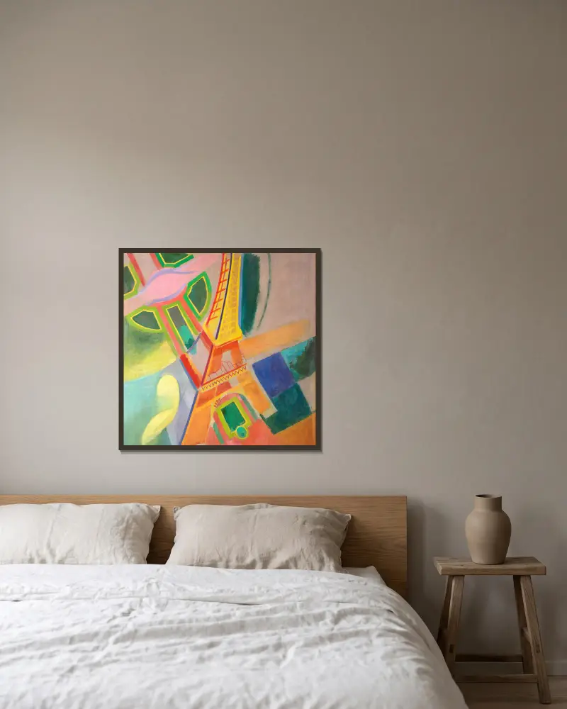Eiffelova věž, 1924 – Nr. 1, Robert Delaunay v rámu na stěně