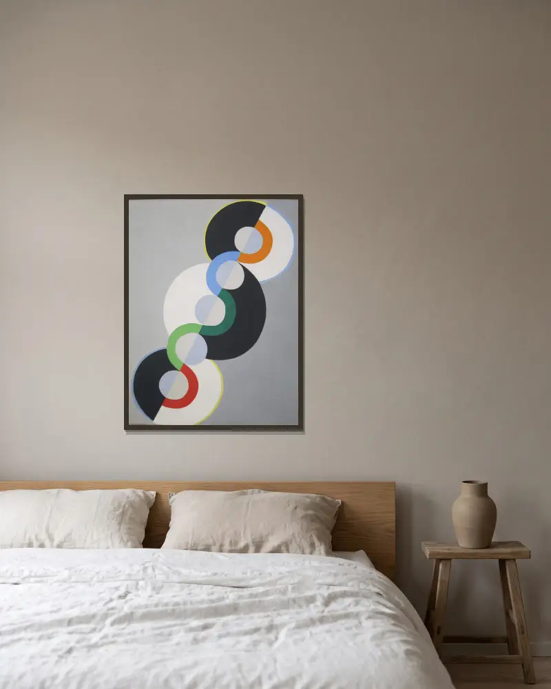 Nekonečný rytmus, Robert Delaunay v rámu na stěně