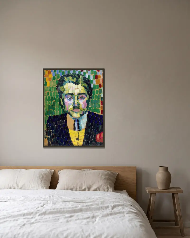 Jean Metzinger av Robert Delaunay inramad på en vägg