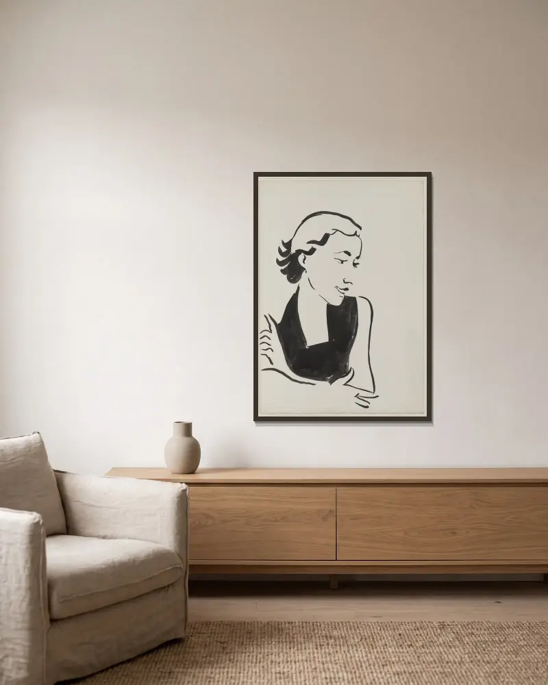 Maria Lani, Robert Delaunay v rámu na stěně