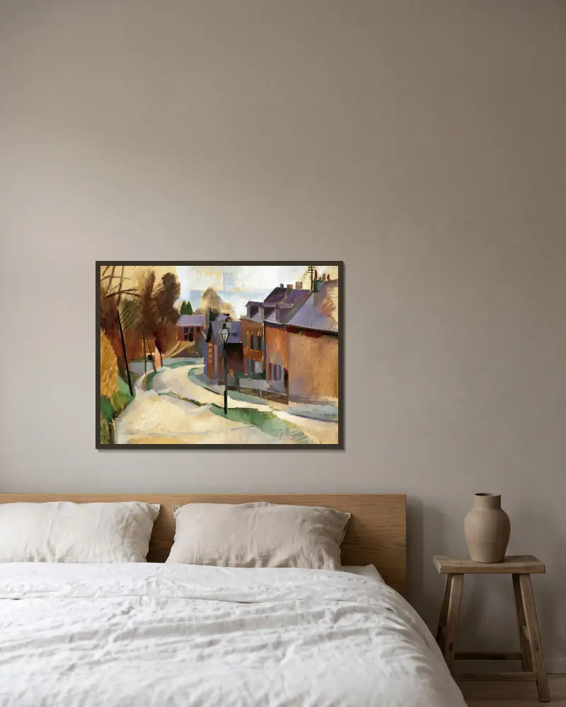 Cesta do Laonu, Robert Delaunay v rámu na stěně