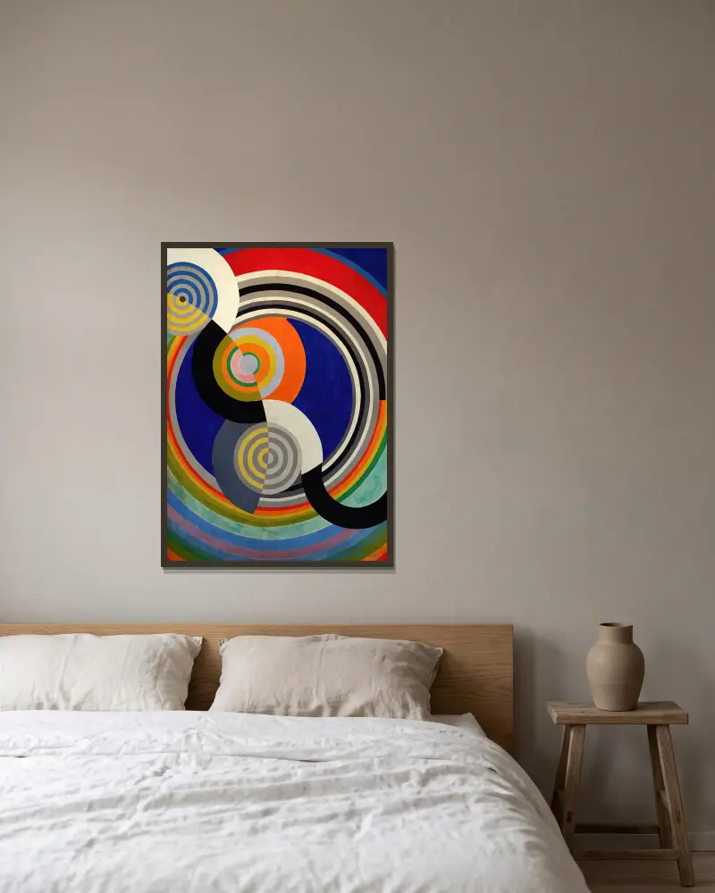 Rytm nr 2, Robert Delaunay w ramie na ścianie