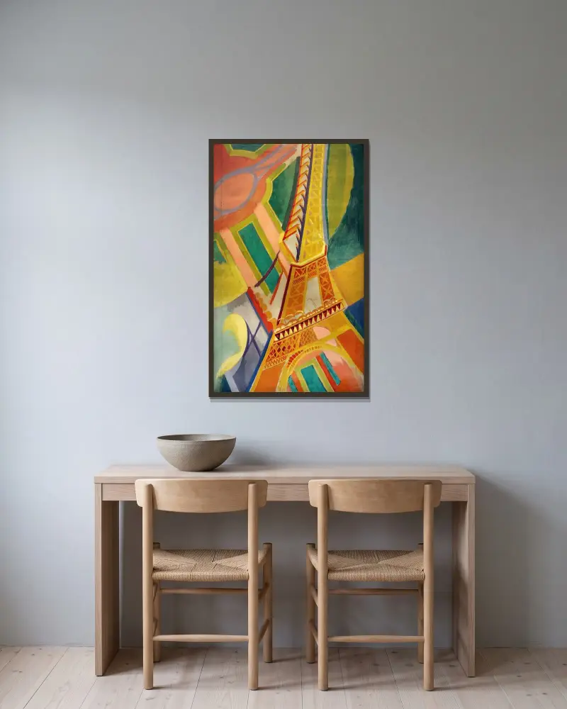 Tour Eiffel von Robert Delaunay gerahmt an einer Wand