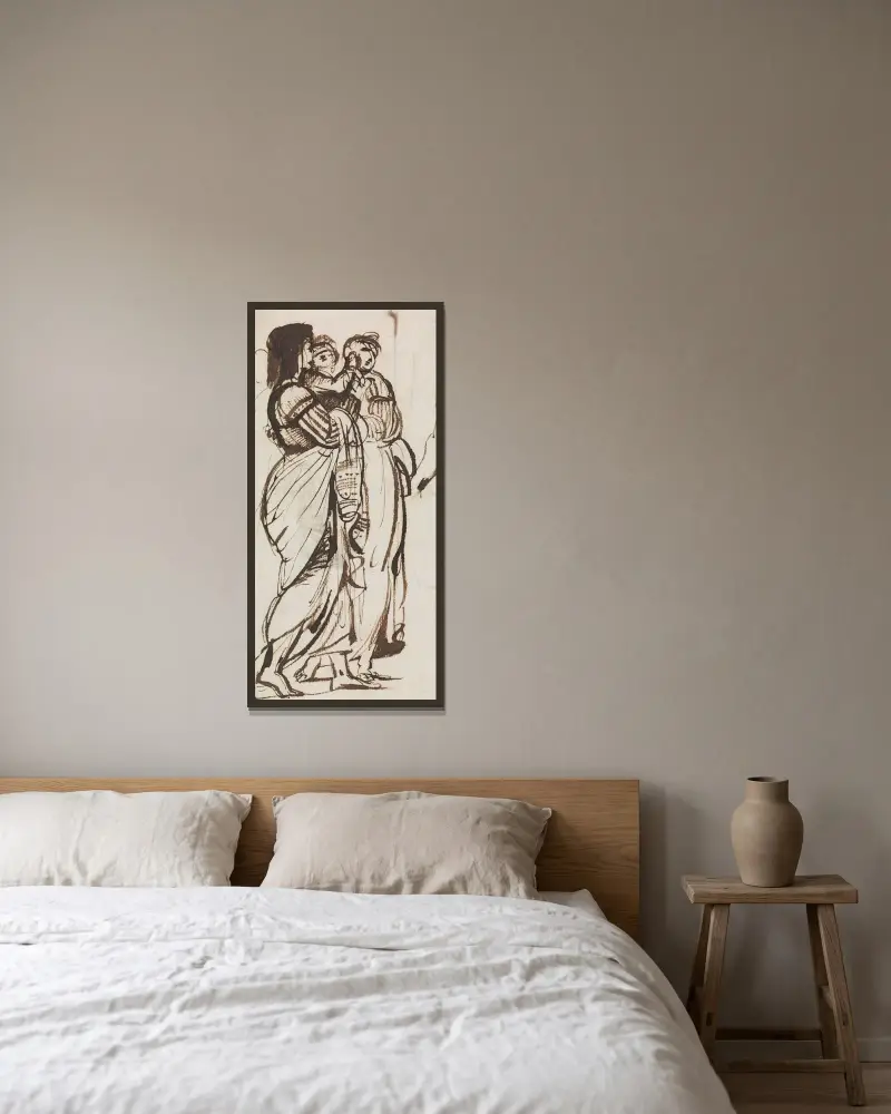 Ohne Titel von Benjamin Robert Haydon gerahmt an einer Wand