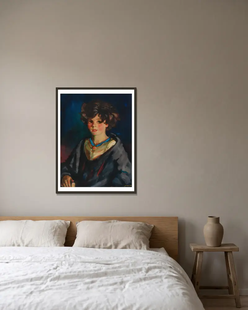 Annie Beg, Robert Henri v rámu na stěně