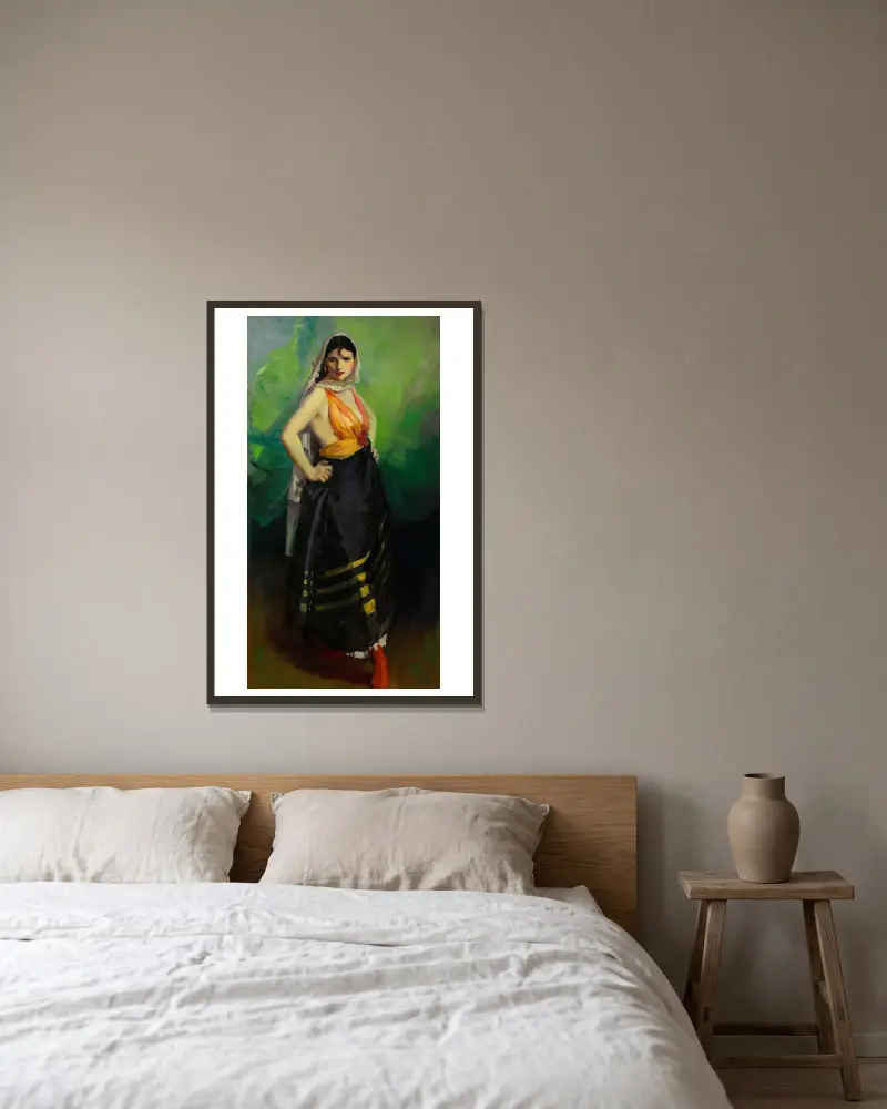 Betalo Rubino, dramatická tanečnice, Robert Henri v rámu na stěně