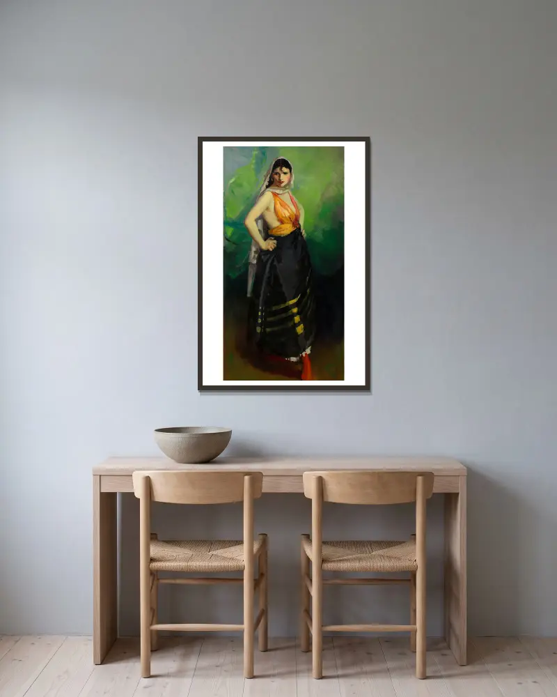 Betalo Rubino, dramatická tanečnice, Robert Henri v rámu na stěně