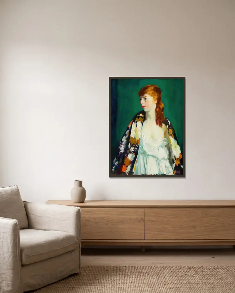 Edna, Robert Henri v rámu na stěně