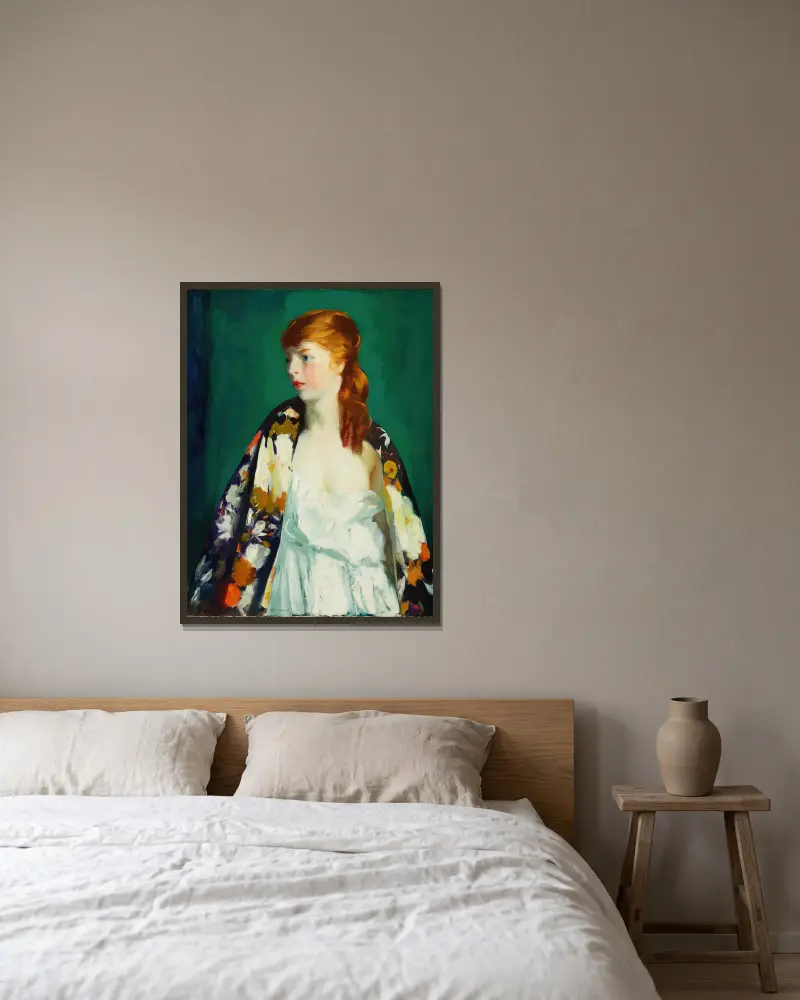 Edna, Robert Henri v rámu na stěně