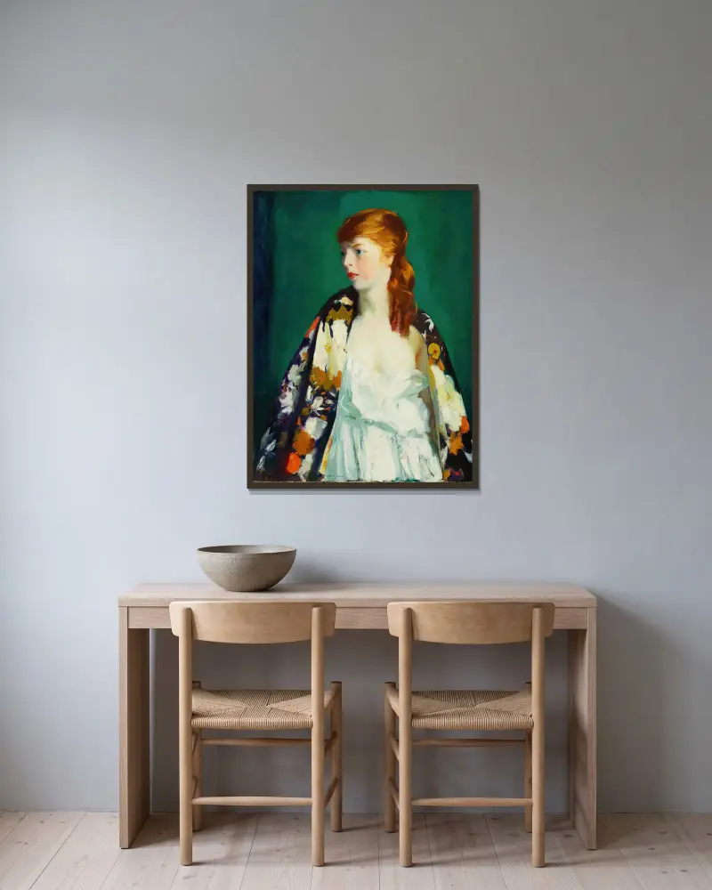 Edna, Robert Henri v rámu na stěně