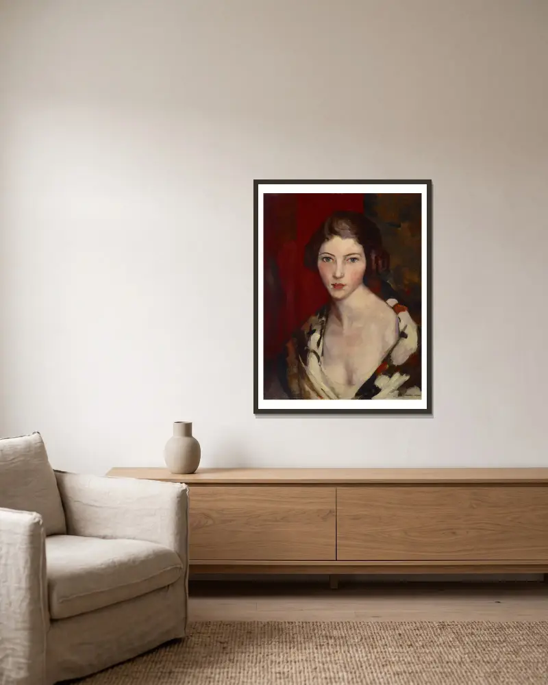Helen von Robert Henri gerahmt an einer Wand