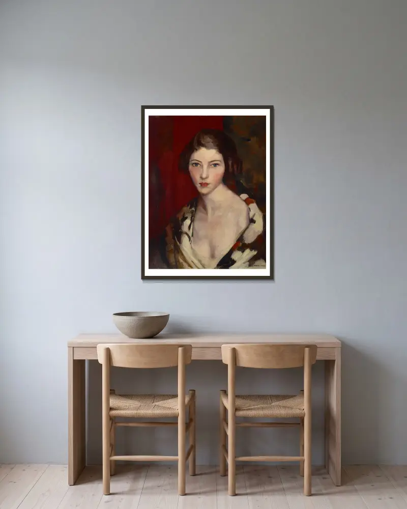 Helen von Robert Henri gerahmt an einer Wand