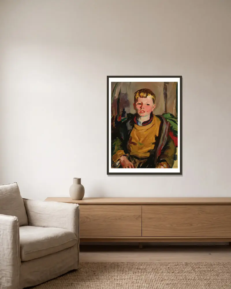Macnamara von Robert Henri gerahmt an einer Wand