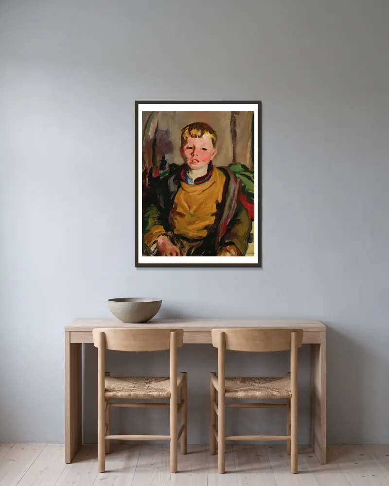 Macnamara von Robert Henri gerahmt an einer Wand