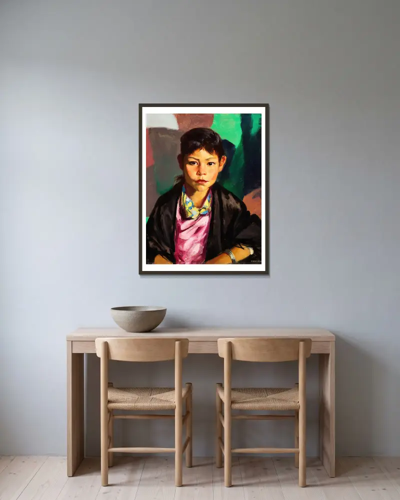 Pepita, Robert Henri v rámu na stěně