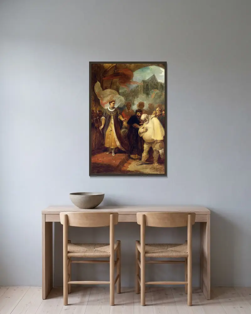 Falstaff pokárán, Robert Smirke v rámu na stěně