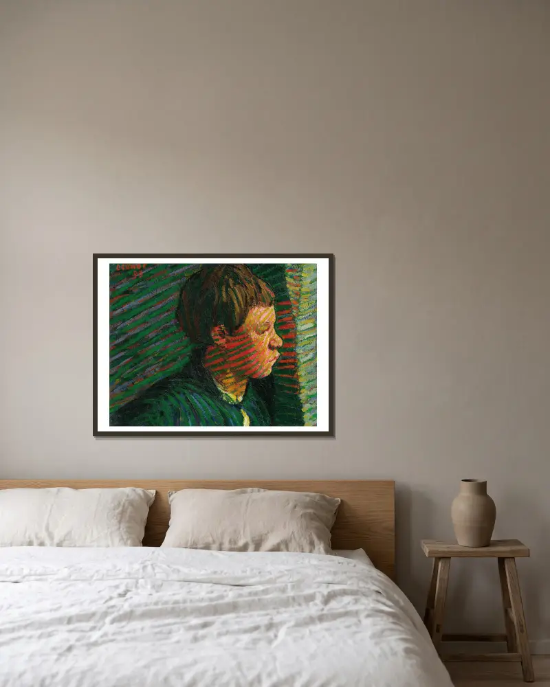 Bretaňský chlapec z profilu, Roderic O'Conor v rámu na stěně