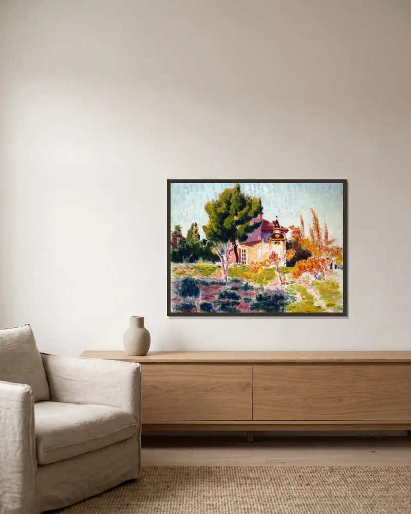 La Rose du Ciel, Cassis, Roderic O'Conor v rámu na stěně