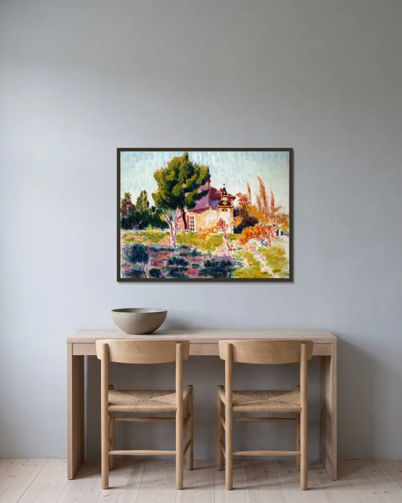 La Rose du Ciel, Cassis, Roderic O'Conor v rámu na stěně