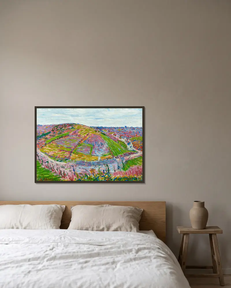Krajina, Pont-Aven, Roderic O'Conor v rámu na stěně