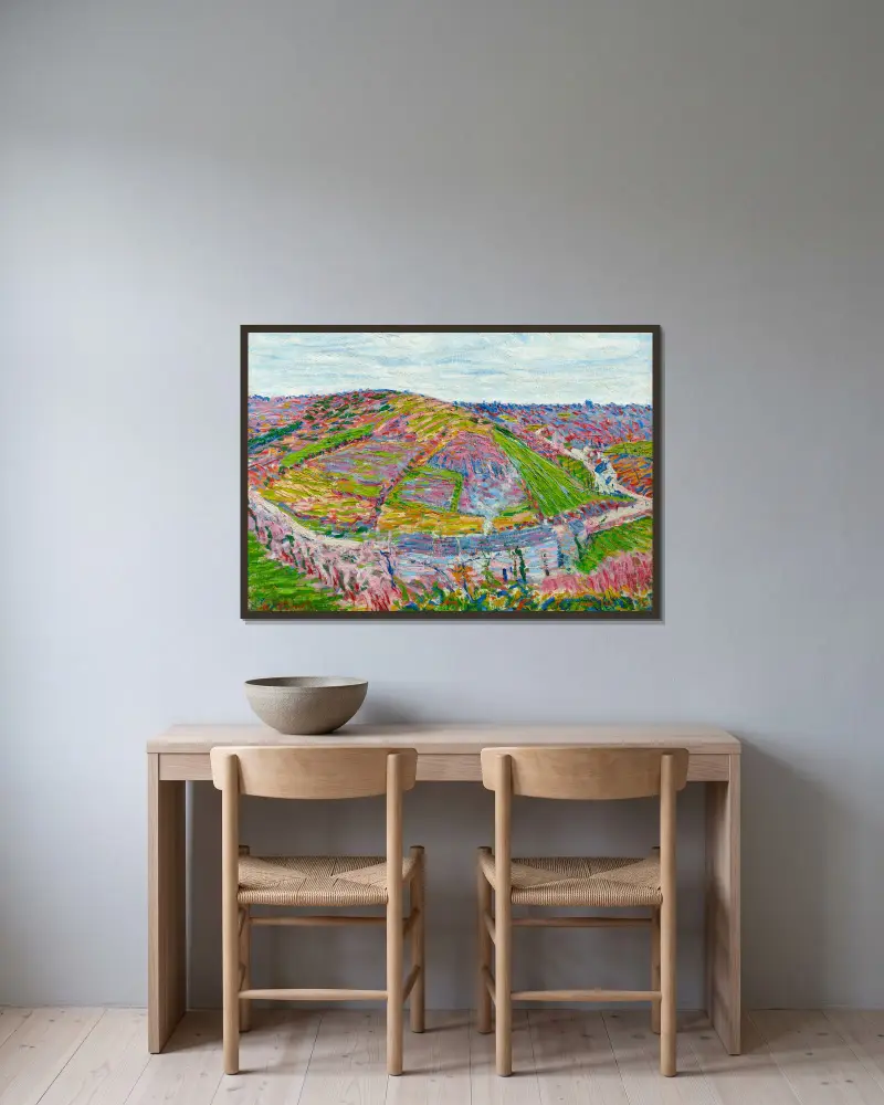 Krajina, Pont-Aven, Roderic O'Conor v rámu na stěně