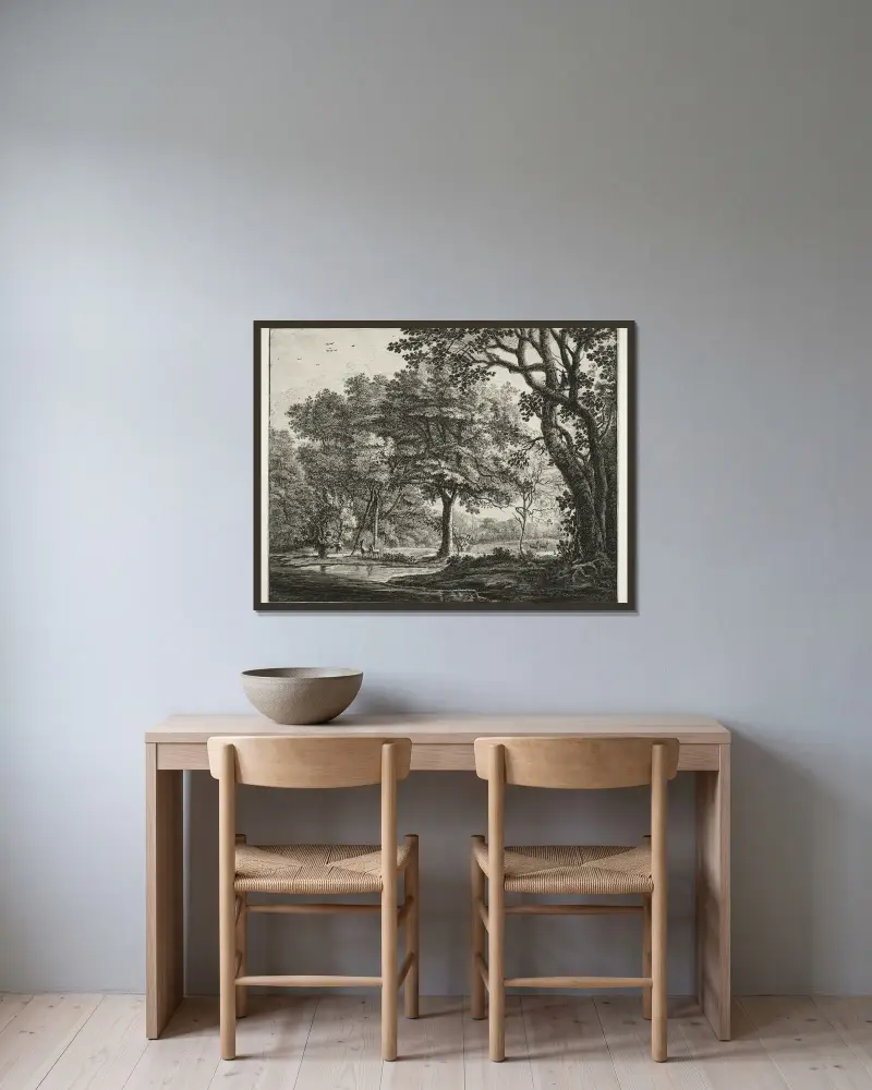 Dwa jelenie, Roelant Roghman w ramie na ścianie