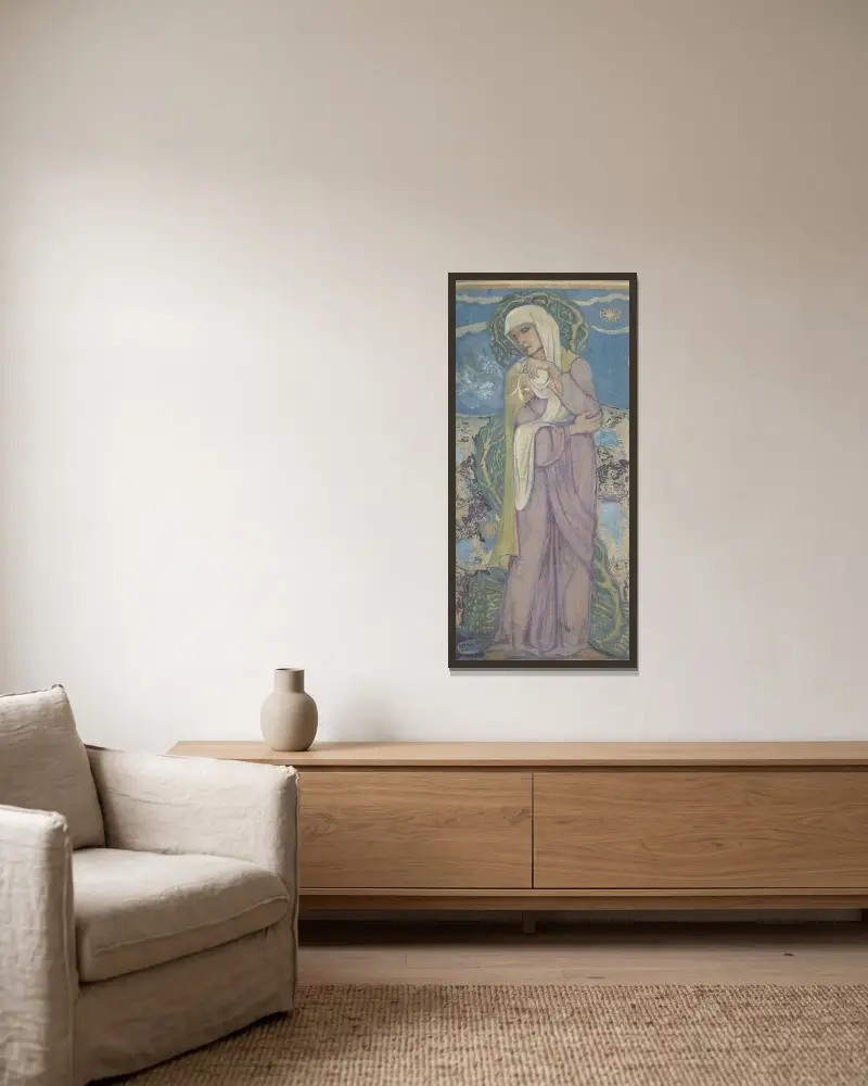 Minne av Richard Nicolaüs Roland Holst inramad på en vägg