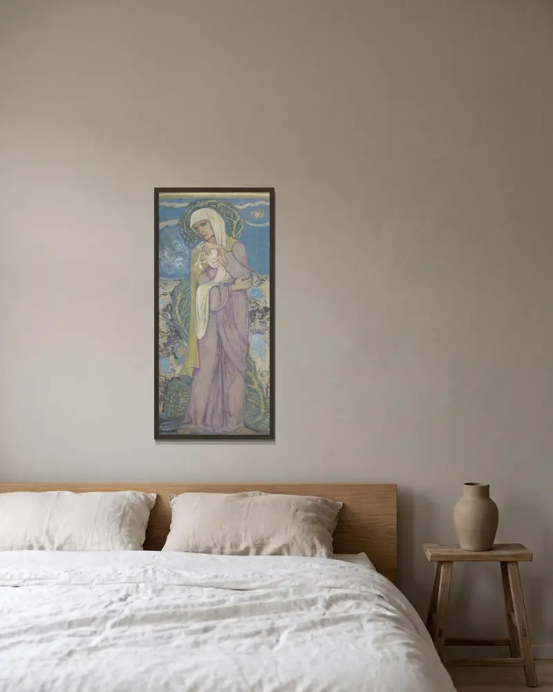 Minne av Richard Nicolaüs Roland Holst inramad på en vägg