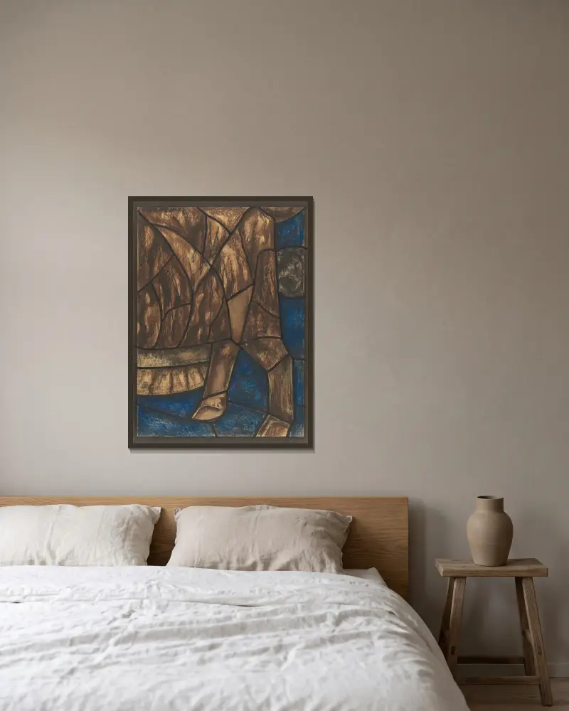 Entwurf für ein Fenster im nördlichen Querschiff des Doms zu Utrecht 45 von Richard Nicolaüs Roland Holst gerahmt an einer Wand