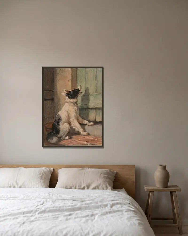 Čekání, Henriëtte Ronner-Knip v rámu na stěně