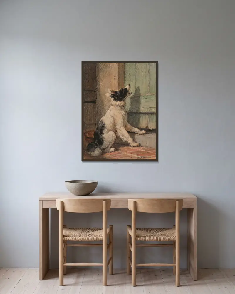 Čekání, Henriëtte Ronner-Knip v rámu na stěně