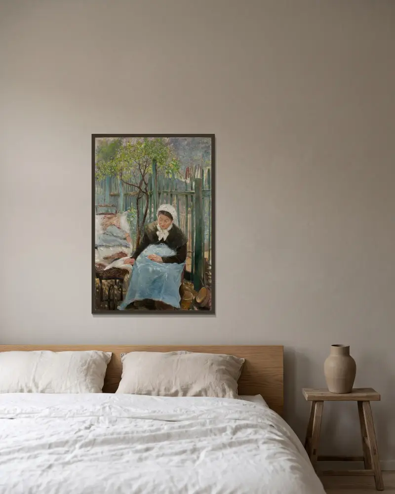 Paris in the Spring av Gerda Roosval-Kallstenius inramad på en vägg