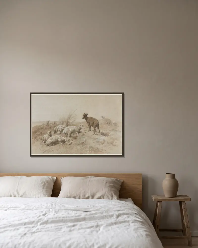 Ovce, Rosa Bonheur v rámu na stěně