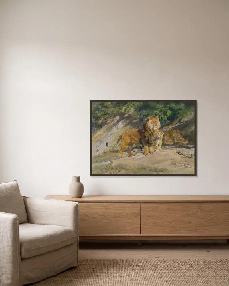 Král bdí, Rosa Bonheur v rámu na stěně