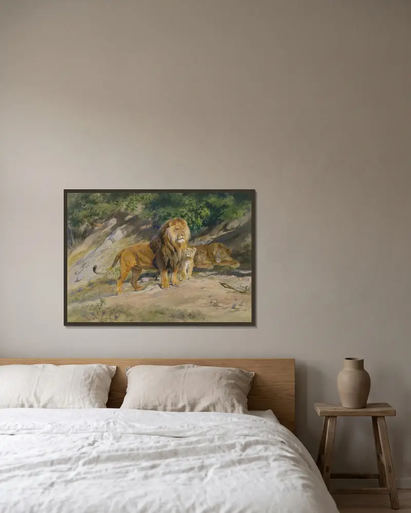 Král bdí, Rosa Bonheur v rámu na stěně