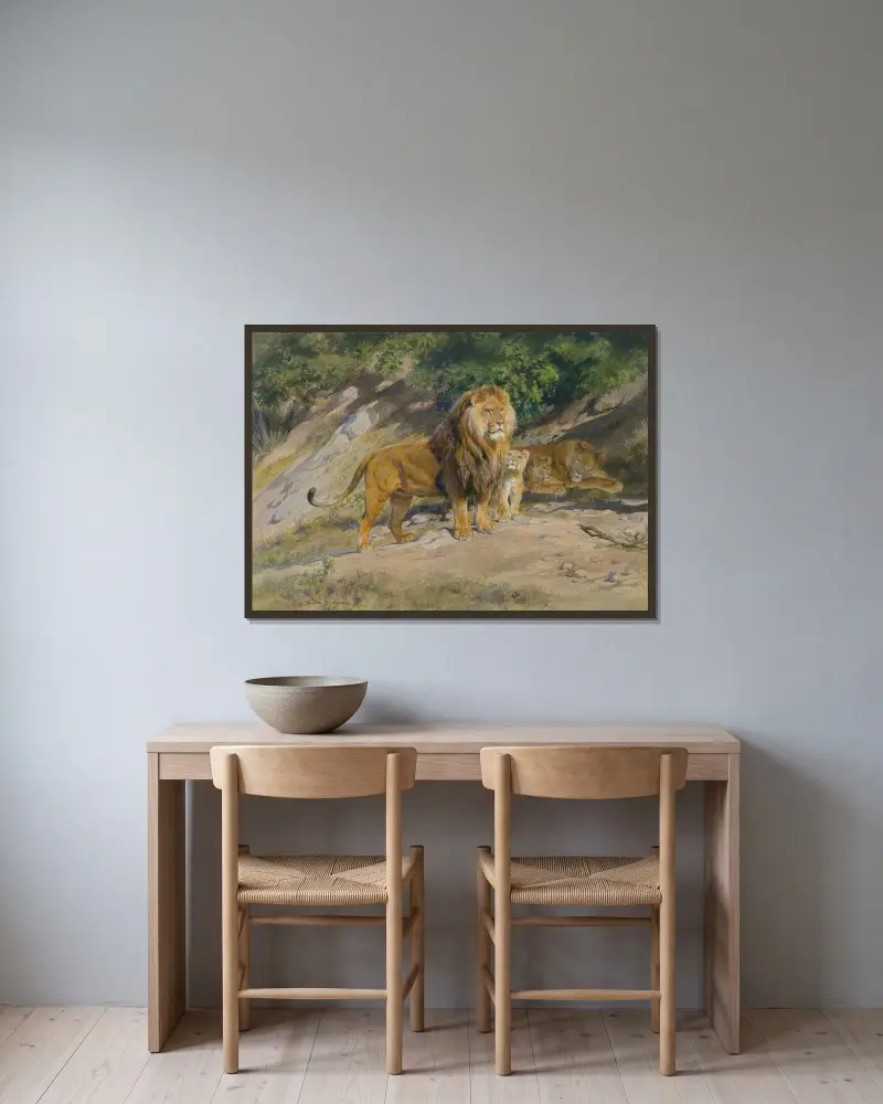 Král bdí, Rosa Bonheur v rámu na stěně