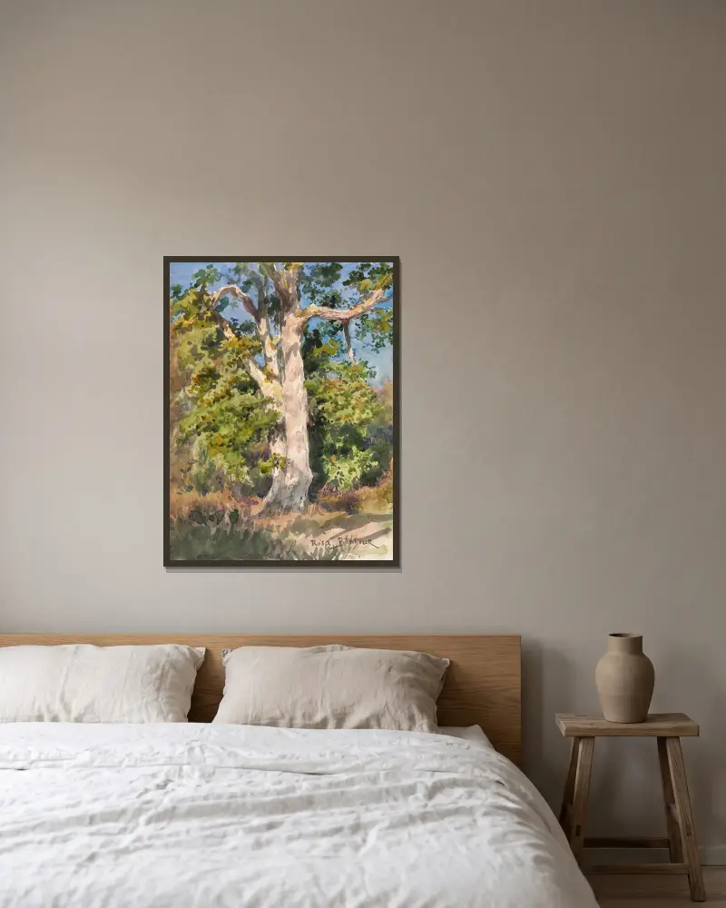 Studie stromu, Rosa Bonheur v rámu na stěně