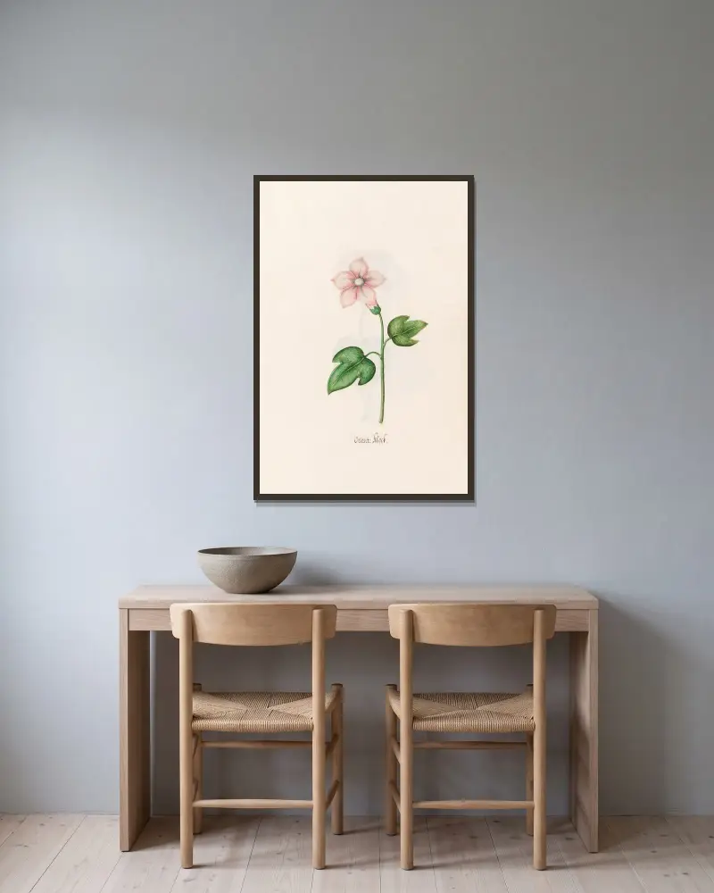 Morgenländische Glocke von Magdelena Rosina Funck gerahmt an einer Wand