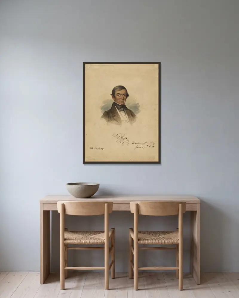John Ross, John Rubens Smith v rámu na stěně