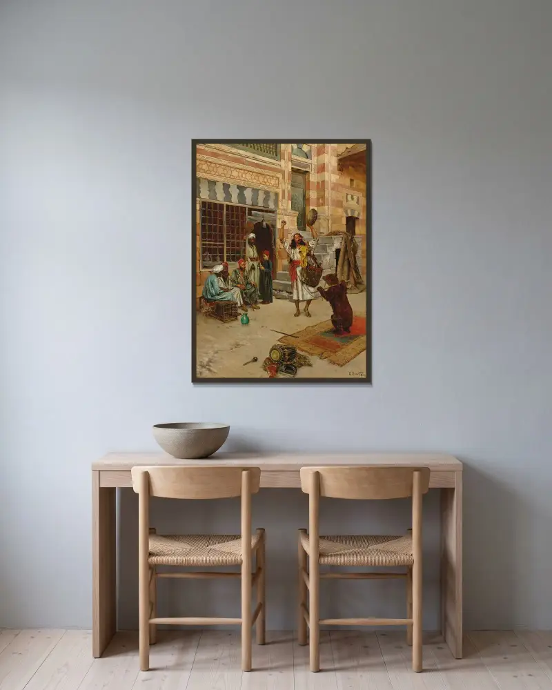 Eine Nachmittagsvorstellung von Rudolf Ernst gerahmt an einer Wand