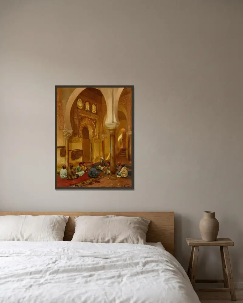 In der Madrasa von Rudolf Ernst gerahmt an einer Wand