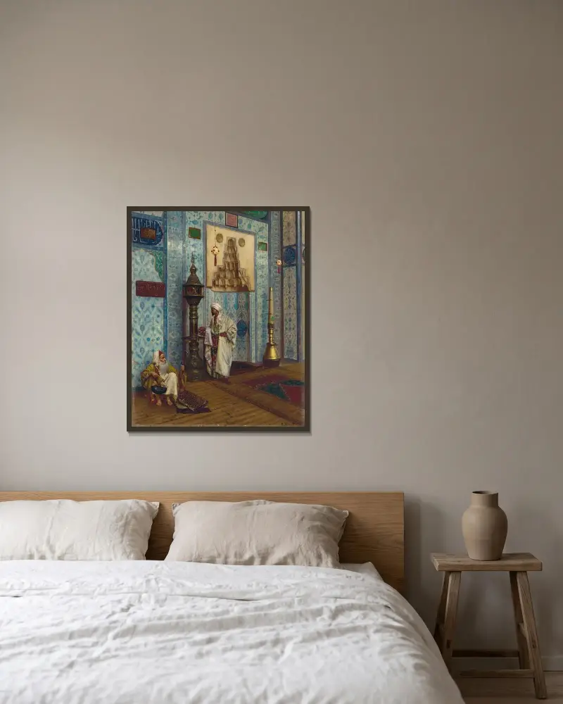 In der Moschee von Rudolf Ernst gerahmt an einer Wand