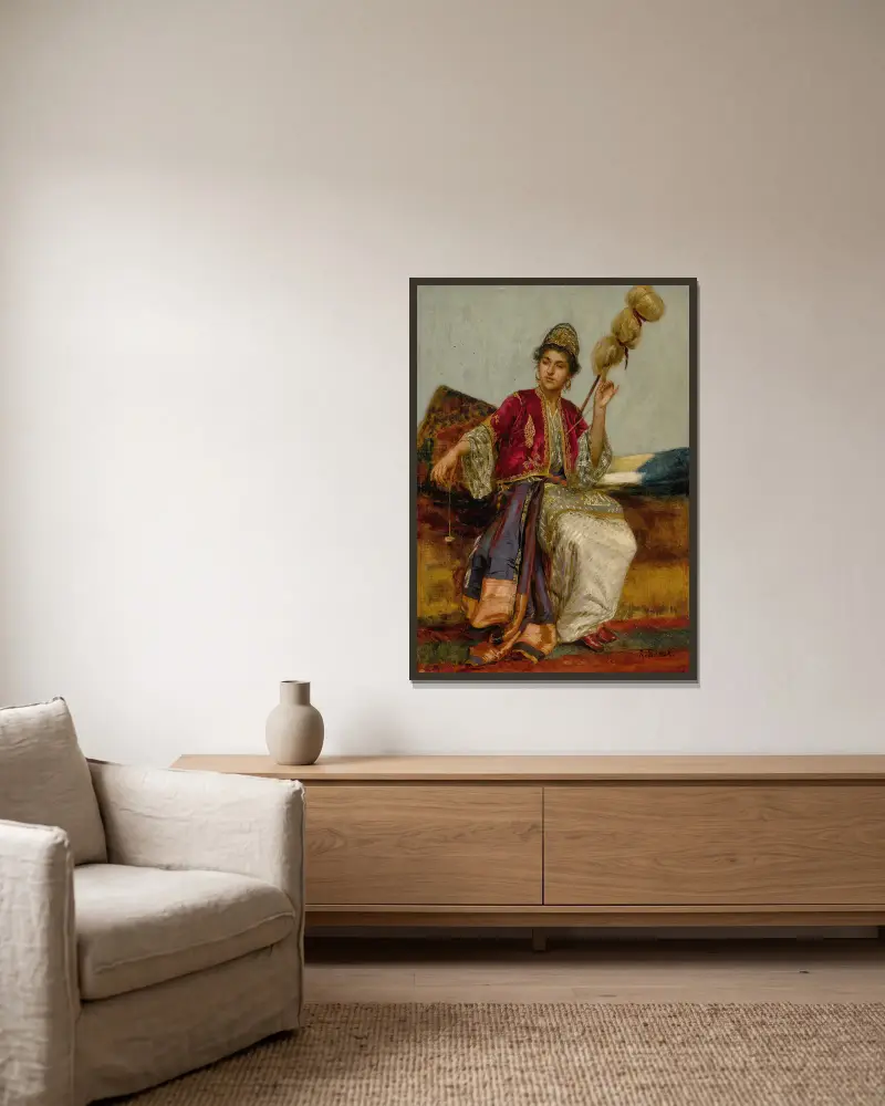 Přadlena, Rudolf Ernst v rámu na stěně