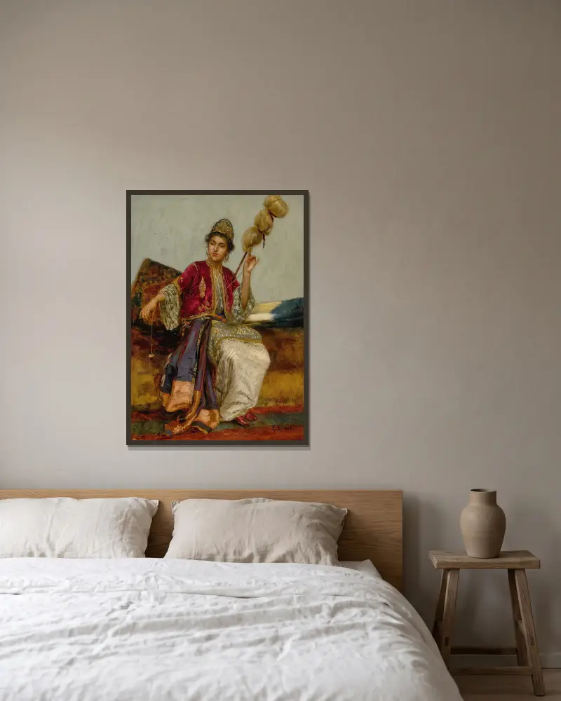 Přadlena, Rudolf Ernst v rámu na stěně