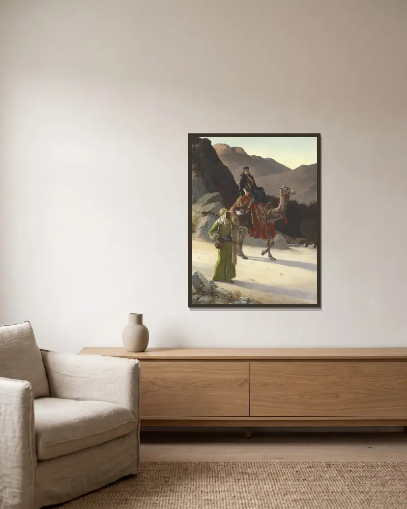 Doprovod, Rudolf Ernst v rámu na stěně