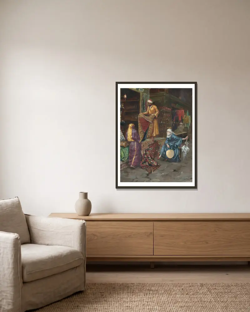 Sprzedawca dywanów, Rudolf Ernst w ramie na ścianie