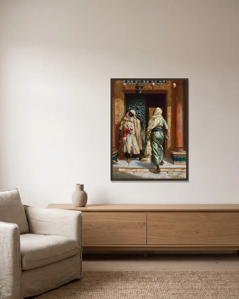 Spící strážce, Rudolf Ernst v rámu na stěně