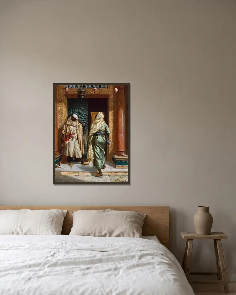Spící strážce, Rudolf Ernst v rámu na stěně