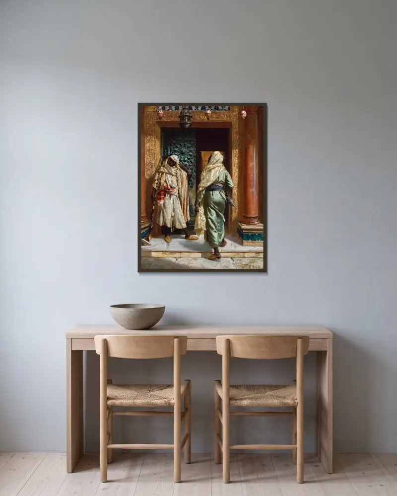 Spící strážce, Rudolf Ernst v rámu na stěně